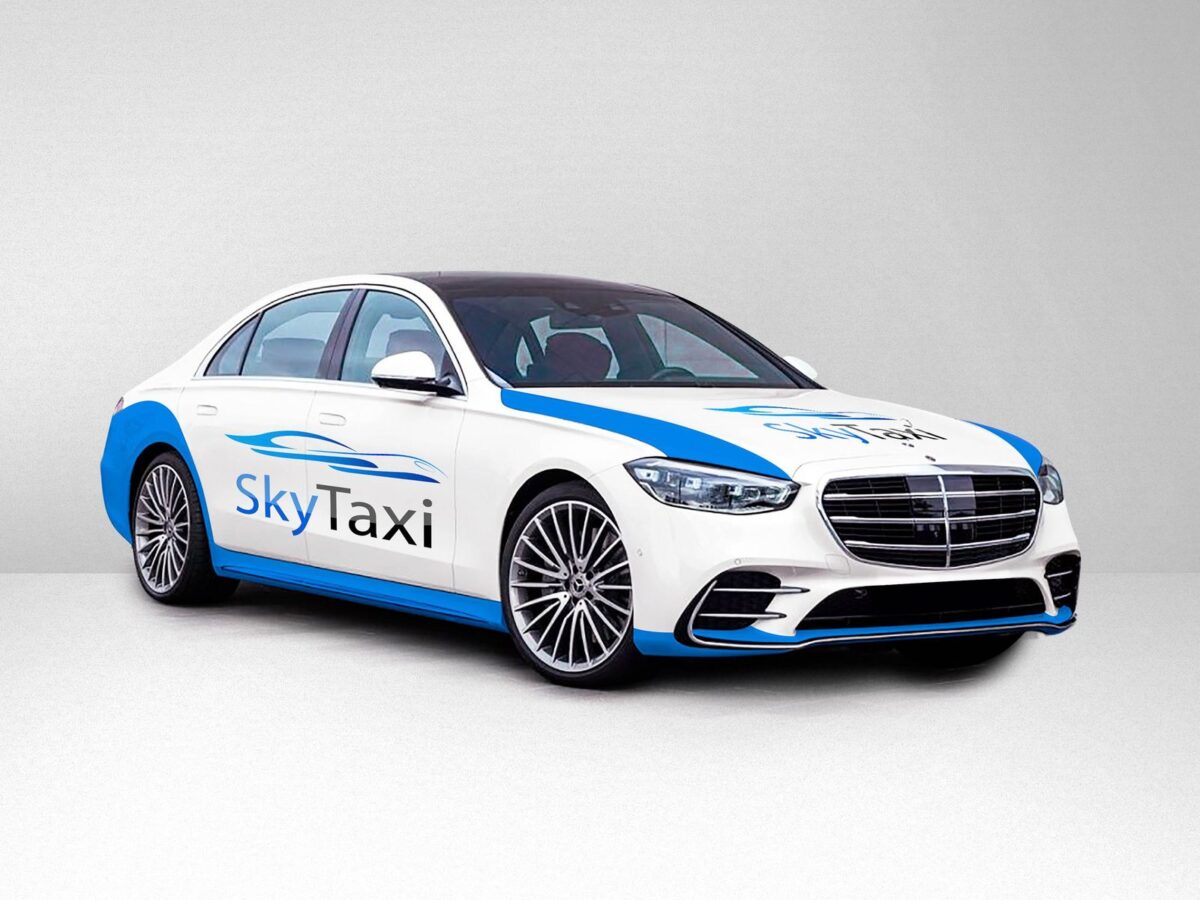 Брендування авто — SkyTaxi · Mercedes